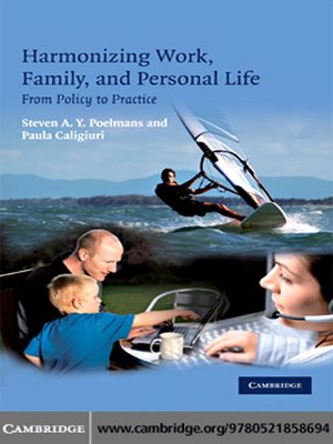 cover image of Harmonizing Work, Family, and Personal Life